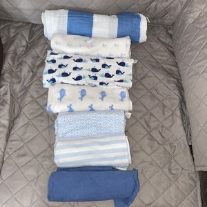 7 boy receiving blankets